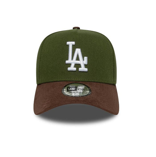 Cap New Era 940 E-Frame LA Dodgers Suede Visor brown green