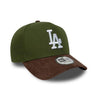 Cap New Era 940 E-Frame LA Dodgers Suede Visor brown green