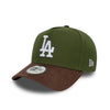 Cap New Era 940 E-Frame LA Dodgers Suede Visor brown green