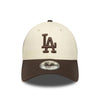 Cap New Era 940 LA Dodgers MLB Sidepatch crema