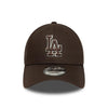 Cap New Era 940 LA Dodgers MLB Team Outline dark brown