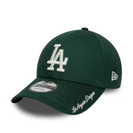 Cap New Era 940 LA Dodgers MLB Visor Script dark green