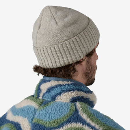 Cappello Patagonia Brodeo Beanie OG legacy label crisp grey