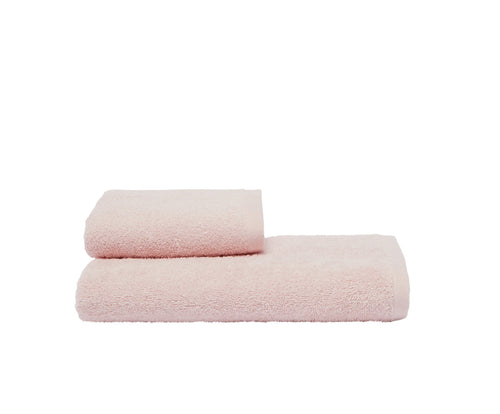 Set Asciugamani 2 Pezzi (1 Asciugamano viso 1 Asciugamano ospite) soffici morbidi assorbenti Rosa con Iniziale Ricamata