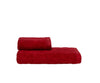 Set Asciugamani 2 Pezzi (1 Asciugamano viso 1 Asciugamano ospite) soffici morbidi assorbenti Bordeaux con Iniziale Ricamata