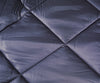 Trapunta matrimoniale Invernale bifaccia-double face in raso di puro cotone Made in Italy Beige/Blu Avio