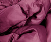 Trapunta matrimoniale Invernale bifaccia-double face in raso di puro cotone Made in Italy Beige/Violaceo