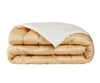 Trapunta matrimoniale Invernale bifaccia-double face in raso di puro cotone Made in Italy Beige/Grano