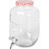 Caraffa in vetro dispenser porta bevande barattolo con rubinetto 4 lt