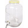 Caraffa in vetro dispenser porta bevande barattolo con rubinetto 4 lt