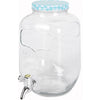 Caraffa in vetro dispenser porta bevande barattolo con rubinetto 4 lt