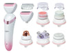 Apparecchio 6in1 Depilazione Pulizia Viso Massaggio Ricaricabile Impermeabile