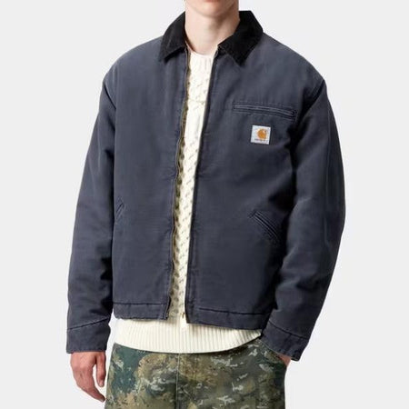 Carhartt Giacca OG Detroit Jkt Dk Navy  Blk stone Wash