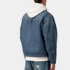Carhartt Giacca OG Detroit JktBlue Dusty H Brown dk used Wash