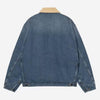Carhartt Giacca OG Detroit JktBlue Dusty H Brown dk used Wash