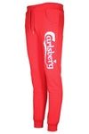 Carlsberg pantalone tuta rossa stampa bianca