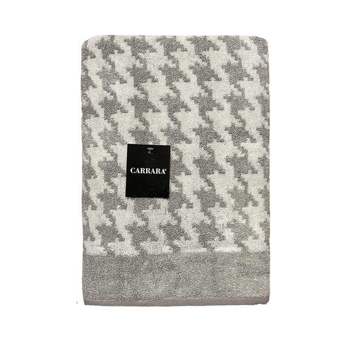 Carrara Telo Bagno 95x150 Spugna Pied Poule S25 - Passarelli Biancheria