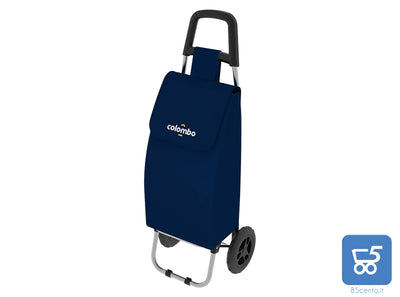 Carrello Porta Spesa Pieghevole Capienza 40 Litri Acciaio Blu Rolly Colombo
