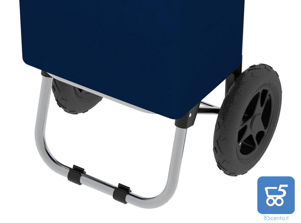 Carrello Porta Spesa Pieghevole Capienza 40 Litri Acciaio Blu Rolly Colombo