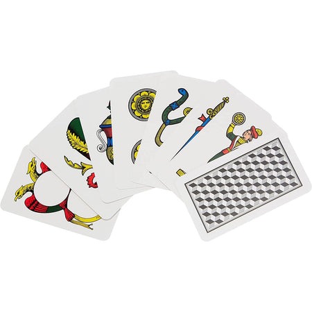 Carte da gioco Plastificate Napoletane Modiano 150° anniversario Blu
