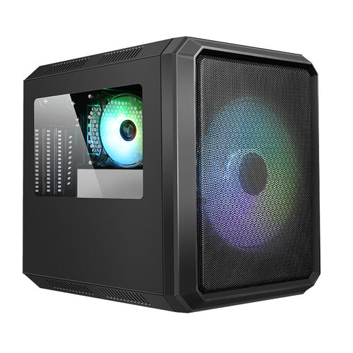 Case QBO 8 EVO - Micro ATX- USB3- 200+120mm ARGB fan- Card Reader- 3x Trasp Window