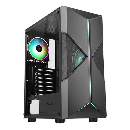 Case SPACIRC XO - Gaming Middle Tower- 2x12cm ARGB fan- USB3
