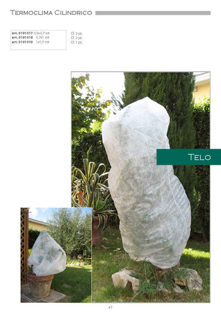 Telo Cappuccio Termoclima TNT antigelo per piante e albero tessuto bianco varie misure Eternal Brico