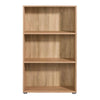 Libreria Bassa in legno da ufficio e cameretta arredamento interno h 119 cm Made in Italy
