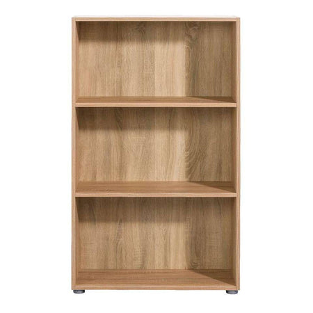 Libreria Bassa in legno da ufficio e cameretta arredamento interno h 119 cm "Made in Italy"