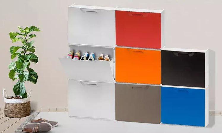 Scarpiera in resina modulabile "Unika" per interno ed esterno "Made in Italy"