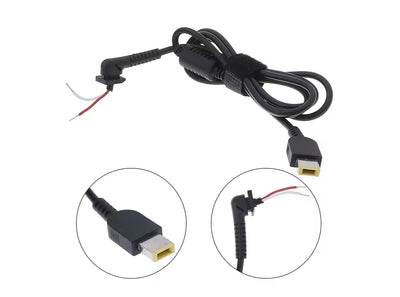 Cavo Ricambio Alimentatore con Connettore Rettangolare Giallo 40x10mm per Laptop PC  Lenovo ThinkPad Edge