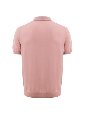 Gran Sasso Polo Classica Knitting Pattern in Rosa da uomo