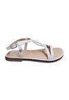Sandalo bambina Gioseppo Suffield bianco pelle fibbia comfort elegance
