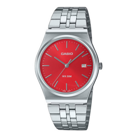 Orologio Casio per uomo serie MTP-B154D, sfondo multicolore con datario, movimento al quarzo, impermeabile