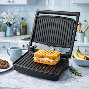 AIWA Piastra elettrica multifunzione antiaderente Sandwich & Grill 1500W