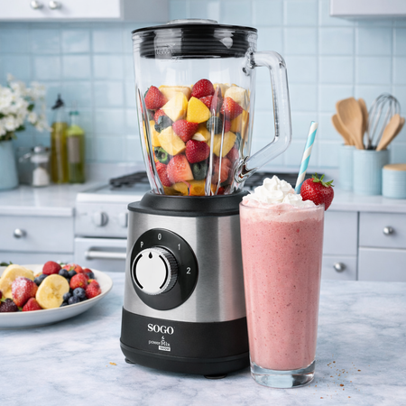 Frullatore Sogo 1,5L 1500W Nero/Inox