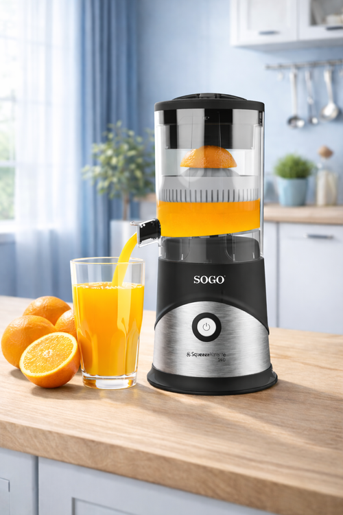 Spremiagrumi Elettrico Automatico SOGO Acciaio Inox 350ml
