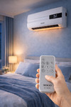 SOGO Termoventilatore PTC da Parete 2000W - Riscaldatore Elettrico con Telecomando e Timer