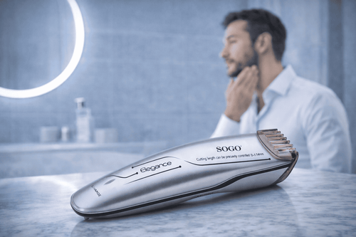 Tagliacapelli Ricaricabile – Senza Fili, Lama in Acciaio, Autonomia 35 min, Regolazione 1-8 mm, LED, Accessori Inclusi