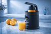 Spremiagrumi Elettrico con Leva per Arance e Limoni, 2 Coni, Sistema Antigoccia, Parti Smontabili per Pulizia Facile, Capacità 250 ml