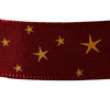 Nastro per decorazioni natalizie rosso con motivi decorativi da 800 cm