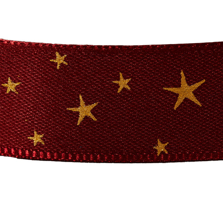 Nastro per decorazioni natalizie rosso con motivi decorativi da 800 cm