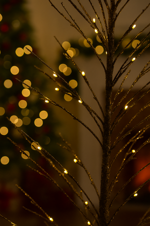 Abete di Natale alta qualità con luci microLed color bianco caldo per decorazioni natalizie