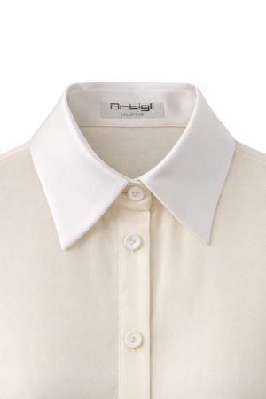 Camicia inserti in raso
