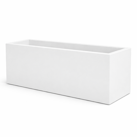 Vaso Cromia rettangolare per piante in resina "Made in Italy" 100 x 40 cm