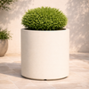 Vaso Cromia Venusio cilindrico decorazione in resina Made in Italy da Ø 40 x h 50 cm