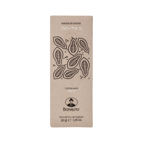 Cioccolato 100% | Artigianale - Fatto a Mano a Modica, Sicilia | Senza Glutine | Bonajuto | 50g