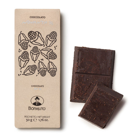 Cioccolato 90% | Artigianale - Fatto a mano a Modica, Sicilia | Senza glutine | Bonajuto | 50g