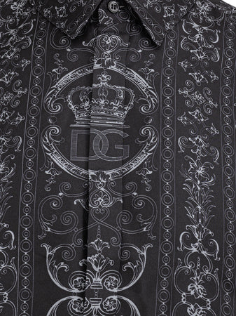 Dolce &amp; Gabbana Camicia barocco in cotone da uomo