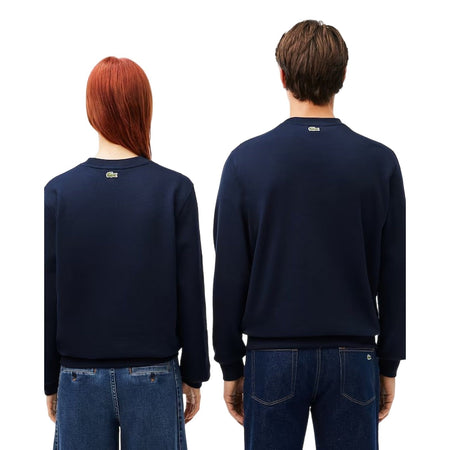 Lacoste felpe senza cappuccio uomo lacoste - sweatshirt - blu da uomo